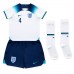 England Declan Rice #4 Hjemme Trøje Børn VM 2022 Kortærmet (+ Korte bukser)